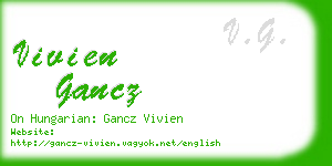 vivien gancz business card